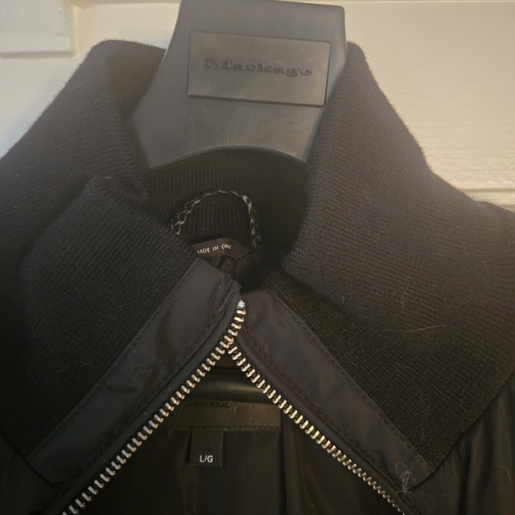 NWT Mackage Trish F Powder Touch Down Coat - Size L, Black - Picture 3 of 10
